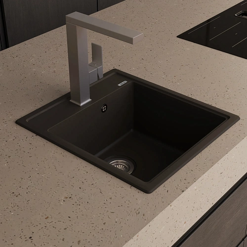 Кухонная мойка ABBER Quarz AQ2901B черная Кухонная мойка ABBER Quarz AQ2901B черная