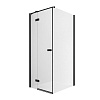 Картинка анонса товара «душевой уголок new trendy reflexa black l 110x120x200 exk-1344/exk-0299 (черный)»