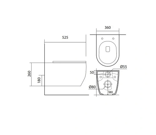 Комплект унитаза SET Aquatek ЕВРОПА New-070 4в1 с инсталляцией, креплением, клавишей смыва и сиденьем микролифт Комплект унитаза SET Aquatek ЕВРОПА New-070 4в1 с инсталляцией, креплением, клавишей смыва и сиденьем микролифт