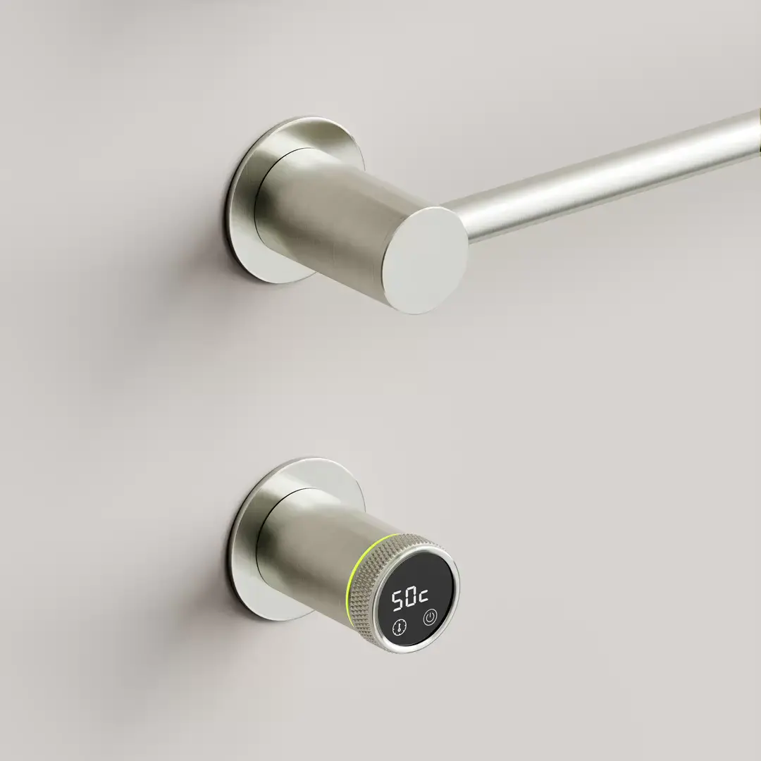 Полотенцесушитель электрический SANCOS Linea SC14001BN встраиваемый брашированный никель Полотенцесушитель электрический SANCOS Linea SC14001BN встраиваемый брашированный никель