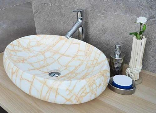 Раковина CeramaLux Серия MNC 167 накладная, под камень Раковина CeramaLux Серия MNC 167 накладная, под камень