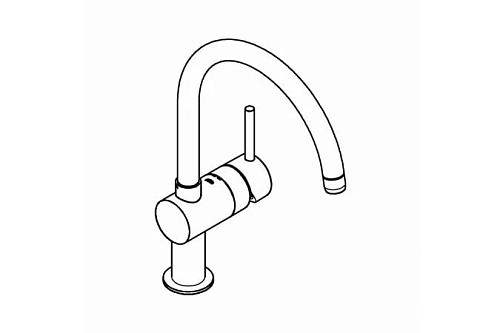 Смеситель для кухни GROHE Minta, черный бархат (32917KS0) Смеситель для кухни GROHE Minta, черный бархат (32917KS0)