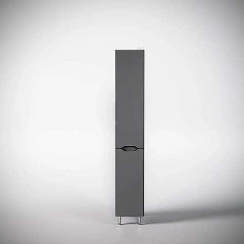 Шкаф-пенал Style Line Марелла с корзиной, Люкс антискрейтч серый, PLUS СС-00002420 Шкаф-пенал Style Line Марелла с корзиной, Люкс антискрейтч серый, PLUS СС-00002420