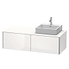 Картинка анонса товара «тумба под раковину duravit xsquare xs4903r2222 140 см белая глянцевый»