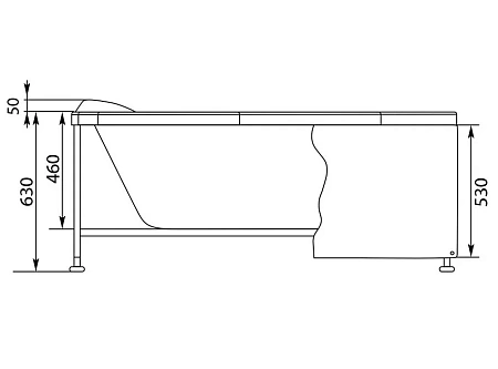 Каркас для ванны Aquanet Corsica 150*75 00147438 Каркас для ванны Aquanet Corsica 150*75 00147438