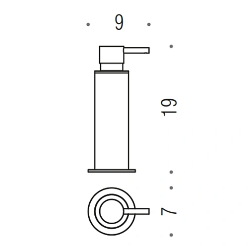 Дозатор жидкого мыла Colombo Plus W4980.CR настольный, хром Дозатор жидкого мыла Colombo Plus W4980.CR настольный, хром
