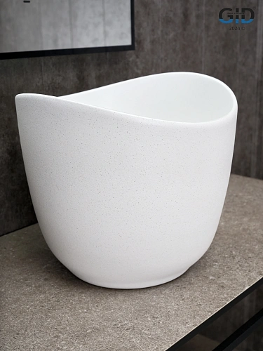 Раковина Gid N9303wg 51221 накладная белый матовый / белый графит 36x36x32 Раковина Gid N9303wg 51221 накладная белый матовый / белый графит 36x36x32