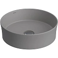 Раковина BERGES Ego SL накладная, Ø 38 см, матовый серый 181061 Раковина BERGES Ego SL накладная, Ø 38 см, матовый серый 181061