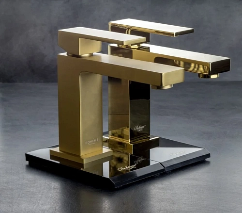 Смеситель для раковины Boheme Qubic Matt Gold 471-MG Смеситель для раковины Boheme Qubic Matt Gold 471-MG