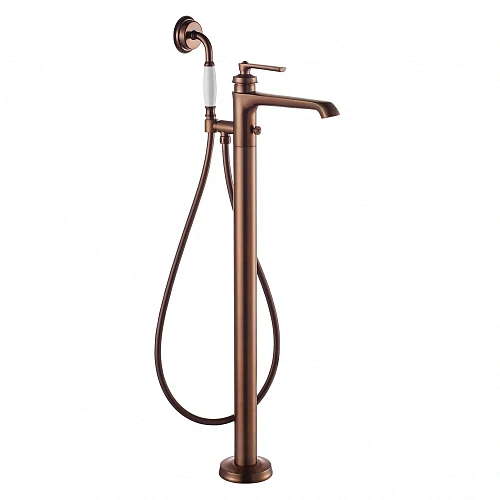 Смеситель для ванны Swedbe Terracotta Art 2514 напольный с душевой лейкой Смеситель для ванны Swedbe Terracotta Art 2514 напольный с душевой лейкой