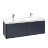 Картинка анонса товара «тумба под раковину villeroy &amp; boch subway 3.0 с подсветкой marine blue / marine blue c567l0vq»