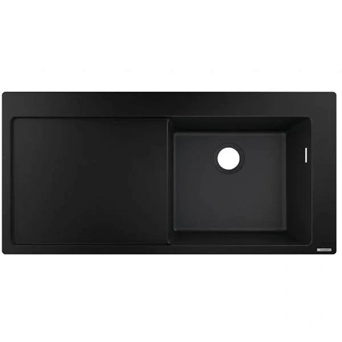Кухонная мойка Hansgrohe 450 с крылом S514-F450 43314170, черный графит встраиваемая Кухонная мойка Hansgrohe 450 с крылом S514-F450 43314170, черный графит встраиваемая