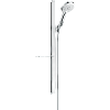 Картинка анонса товара «душевой гарнитур hansgrohe 120 3jet ecosmart 9 л/мин со штангой 90 см и мыльницей 27649400, белый/хр»