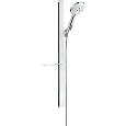 Душевой гарнитур Hansgrohe 120 3jet EcoSmart 9 л/мин со штангой 90 см и мыльницей 27649400, белый/хр Душевой гарнитур Hansgrohe 120 3jet EcoSmart 9 л/мин со штангой 90 см и мыльницей 27649400, белый/хр