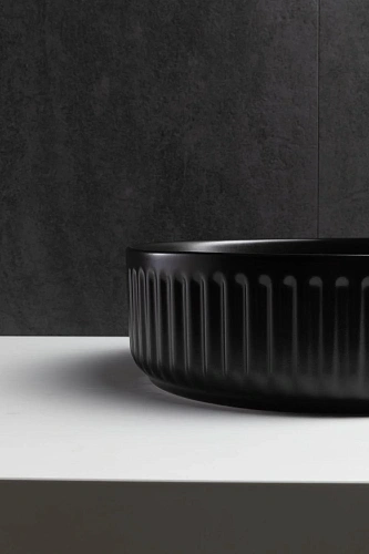 Раковина Allen Brau Fantasy Line 36 4.11032.31 накладная, черный матовый Раковина Allen Brau Fantasy Line 36 4.11032.31 накладная, черный матовый