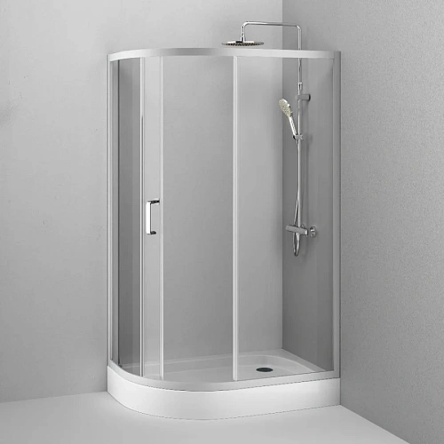 Душевой уголок AM.PM Like W83G-302U120CT64 Slide 120x80, стекло прозрачное, профиль матовый серый Душевой уголок AM.PM Like W83G-302U120CT64 Slide 120x80, стекло прозрачное, профиль матовый серый