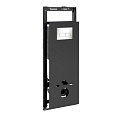 Детальная картинка товара «инсталляция для унитаза wasserkraft salm 27tlt.010.me.bl.bn03 с клавишей смыва никель»