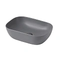 Раковина ABBER Rechteck AC2200MG накладная, серая матовая Раковина ABBER Rechteck AC2200MG накладная, серая матовая