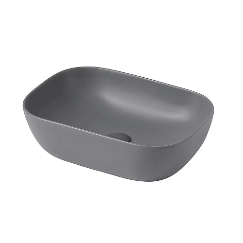 Раковина ABBER Rechteck AC2200MG накладная, серая матовая Раковина ABBER Rechteck AC2200MG накладная, серая матовая