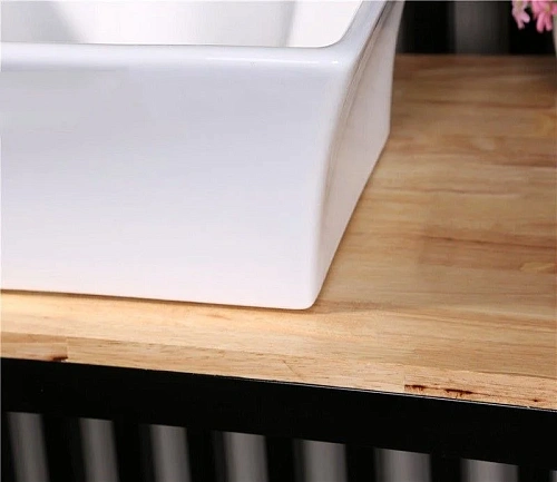 Раковина CeramaLux 9108 накладная, белый Раковина CeramaLux 9108 накладная, белый