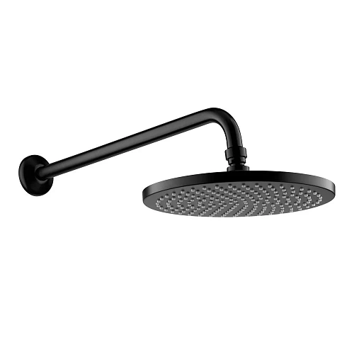 Душевая система CEZARES ECO-DSET-NOP встраиваемая, верхний душ диаметр 25 см, ручной душ со шлангом, штуцером и держателем, черный матовый Душевая система CEZARES ECO-DSET-NOP встраиваемая, верхний душ диаметр 25 см, ручной душ со шлангом, штуцером и держателем, черный матовый