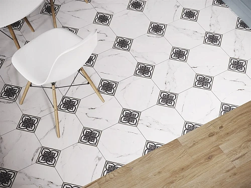 Керамогранит Cersanit Gretta узоры белый рельеф 29,8x29,8 16064 Керамогранит Cersanit Gretta узоры белый рельеф 29,8x29,8 16064