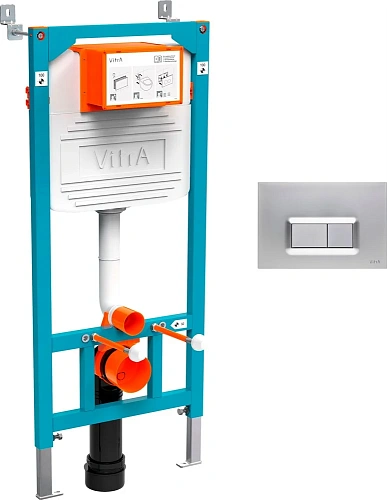 Комплект Унитаз подвесной STWORKI Rotenburg SWH52 безободковый + Инсталляция VitrA 800-2013 с кнопко 534909 Комплект Унитаз подвесной STWORKI Rotenburg SWH52 безободковый + Инсталляция VitrA 800-2013 с кнопко 534909