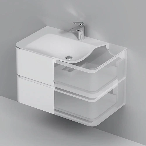Тумба под раковину AM.PM Sensation M30FHX0802WG подвесная, 80 см, белый Тумба под раковину AM.PM Sensation M30FHX0802WG подвесная, 80 см, белый