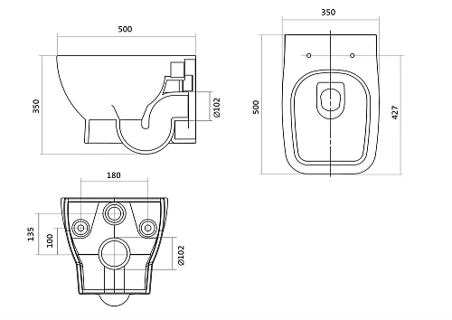 Унитаз подвесной Santek Нео 1WH302410 1.WH30.2.410 Унитаз подвесной Santek Нео 1WH302410 1.WH30.2.410