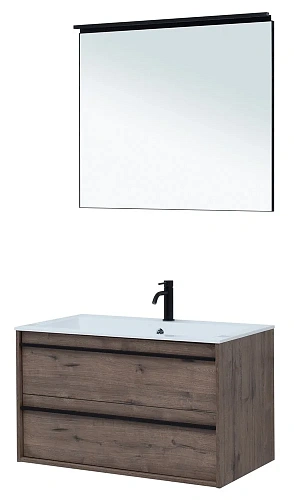 Комплект мебели Aquanet Lino 90 Дуб Веллингтон 00271958 Комплект мебели Aquanet Lino 90 Дуб Веллингтон 00271958