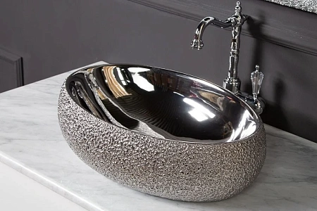 Раковина Boheme ОВАЛ серебро 861 Раковина Boheme ОВАЛ серебро 861