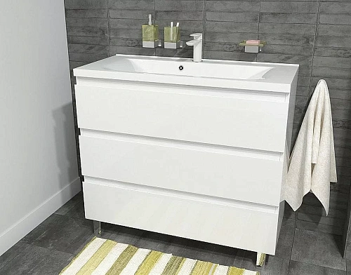 Тумба с раковиной Эстет Bali New ФР-00009971 1000х450 напольная 3 ящика Тумба с раковиной Эстет Bali New ФР-00009971 1000х450 напольная 3 ящика