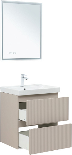 Тумба под раковину Aquanet Джейн Flat 60 00343975 бежевый Тумба под раковину Aquanet Джейн Flat 60 00343975 бежевый