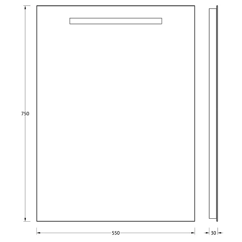 Зеркало Evoform Lumline BY 2002 55х75 см со встроенным LUM-светильником Зеркало Evoform Lumline BY 2002 55х75 см со встроенным LUM-светильником