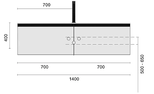 Тумба под раковину Armadi Art QUATRO 790-M2-140(70+70)-OA-A+L 140 см (70+70) ANTHRACITE профиль ANTHRACITE Тумба под раковину Armadi Art QUATRO 790-M2-140(70+70)-OA-A+L 140 см (70+70) ANTHRACITE профиль ANTHRACITE