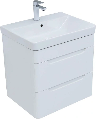 Комплект мебели Aquanet София 60 белый глянец (2 ящика) 00274197 Комплект мебели Aquanet София 60 белый глянец (2 ящика) 00274197