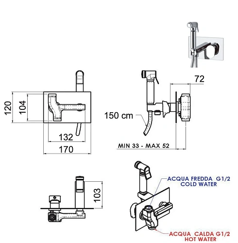 Гигиенический душ Remer Dream D60 Гигиенический душ Remer Dream D60