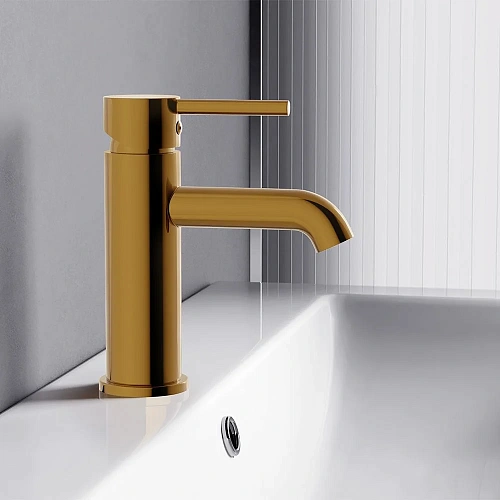 Смеситель для раковины Damixa Scandinavian Pure 360210600 золото Смеситель для раковины Damixa Scandinavian Pure 360210600 золото