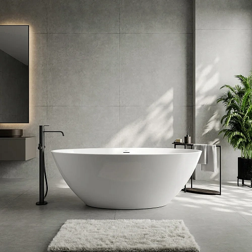 Акриловая ванна ABBER AB9249-1.6 белая Акриловая ванна ABBER AB9249-1.6 белая