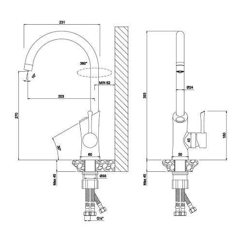 Смеситель для кухни Lemark с фильтром BASIC для очистки воды от хлора и вредных примесей LM3072C085 Смеситель для кухни Lemark с фильтром BASIC для очистки воды от хлора и вредных примесей LM3072C085