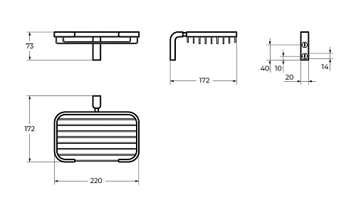 Мыльница CEZARES ULTIMA CZR-F-8931 хром Мыльница CEZARES ULTIMA CZR-F-8931 хром