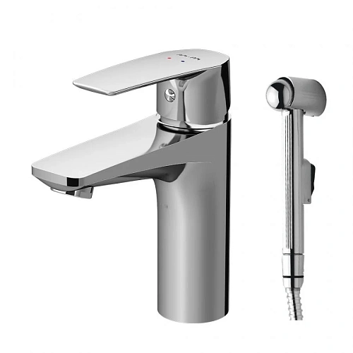 Смеситель для раковины AM.PM Gem F90A03000 с гигиеническим душем, хром Смеситель для раковины AM.PM Gem F90A03000 с гигиеническим душем, хром