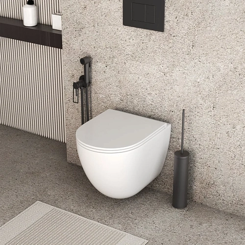 Унитаз подвесной GROSSMAN GR-4455SQC 495x360x390, безободковый, смыв торнадо бесшумный, с сиденьем Унитаз подвесной GROSSMAN GR-4455SQC 495x360x390, безободковый, смыв торнадо бесшумный, с сиденьем