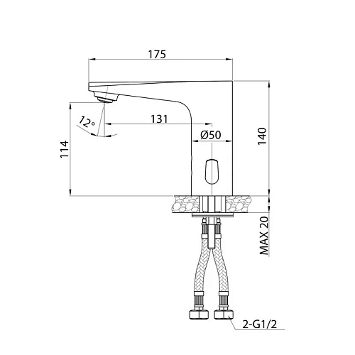 Смеситель для раковины Iddis Pulse (PULSBS3i86) сенсорный Смеситель для раковины Iddis Pulse (PULSBS3i86) сенсорный
