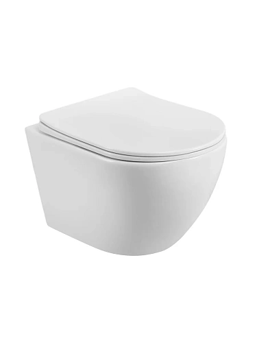 Унитаз подвесной BelBagno MARINO-TOR BB7026CH-TOR/SC безободковый с сиденьем и смывом TORNADO Унитаз подвесной BelBagno MARINO-TOR BB7026CH-TOR/SC безободковый с сиденьем и смывом TORNADO