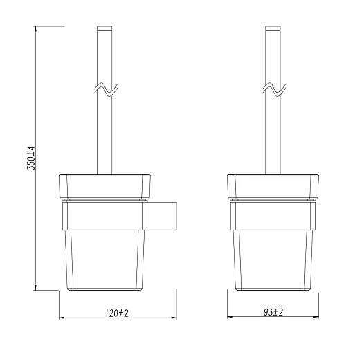 Ершик для унитаза Lemark SMOOTH LINE с держателем, графит 9766021 Ершик для унитаза Lemark SMOOTH LINE с держателем, графит 9766021