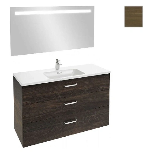 Комплект мебели 120 см Jacob Delafon Vox , ореховое дерево, 3 выдвижных ящика, с подсветкой, 1 отвер EB1418-NF+EXAB112-Z-00+EB2091-R2-E16 Комплект мебели 120 см Jacob Delafon Vox , ореховое дерево, 3 выдвижных ящика, с подсветкой, 1 отвер EB1418-NF+EXAB112-Z-00+EB2091-R2-E16