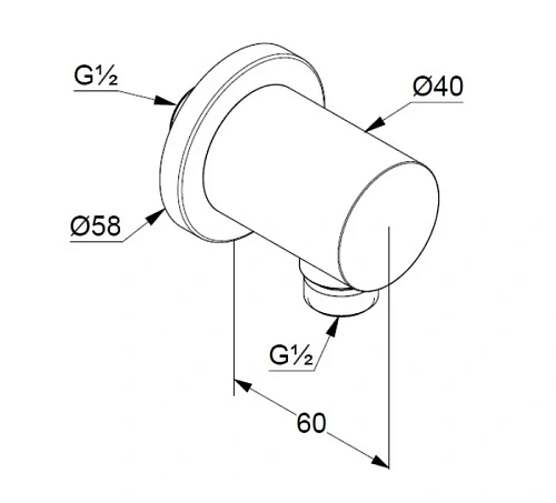 Шланговое подключение Kludi Nova Fonte Puristic 2054305-15 Шланговое подключение Kludi Nova Fonte Puristic 2054305-15