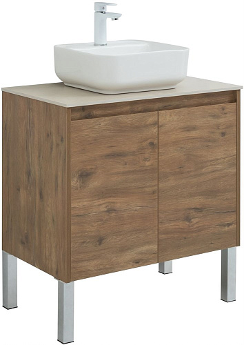 Тумба под раковину Aquanet Nova Lite 75 дуб рустикальный (2 дверцы) 00298852 Тумба под раковину Aquanet Nova Lite 75 дуб рустикальный (2 дверцы) 00298852