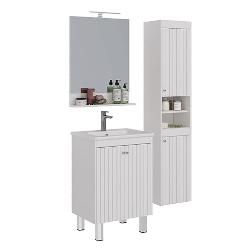 Шкаф-пенал Lemark ROMANCE 35 см подвесной/напольный, левый/правый, белый LM07R35P Шкаф-пенал Lemark ROMANCE 35 см подвесной/напольный, левый/правый, белый LM07R35P